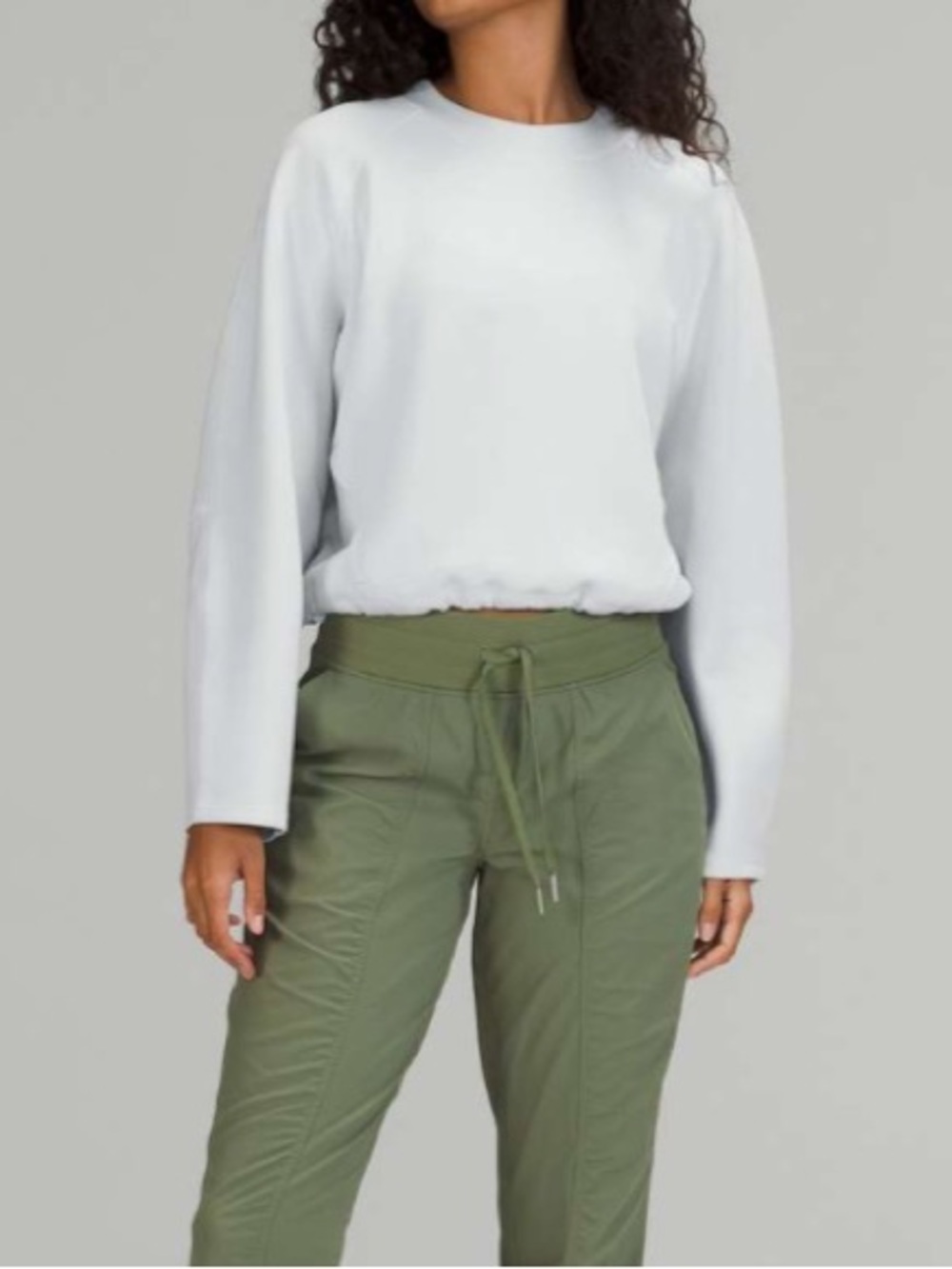 Lululemon AirWrap Modal Crew Long Sleeve Top, Alpine White, Size 16 - Picture 2 of 13